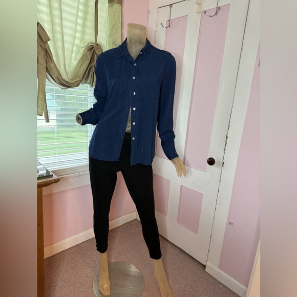 Ann Taylor LOFT Blue Shirt - Picture 4 of 11